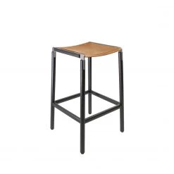 FYRN Bartlett - Charcoal Black, Matte Silver, PVT Leather, Seat Only, Camel SEATING