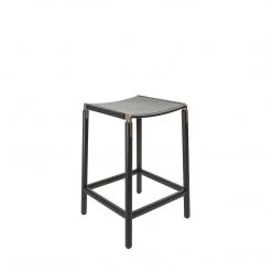 FYRN SEATING De Haro Backless Counter Stool Charcoal Black