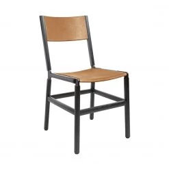 FYRN Mariposa - Charcoal Black, Black, PVT Leather, Seat And Back, Camel SEATING