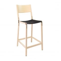 Fyrn SEATING Linden - Maple, Copper Bronze, PVT Leather, Seat Only, Coal