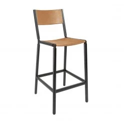 Fyrn Stanyan - Charcoal Black, Black, SN Leather, Seat And Back, Camel SEATING