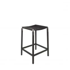 FYRN De Haro - Charcoal Black, Matte Silver, PVT Leather, Seat Only, Coal