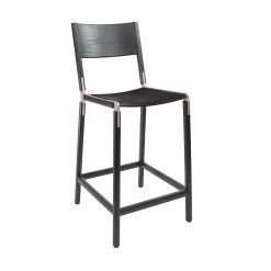 Fyrn Linden - Charcoal Black, Matte Silver, SN Leather, Seat Only, Coal SEATING