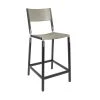 Fyrn Linden - Charcoal Black, Matte Silver, SN Leather, Seat And Back, Stone