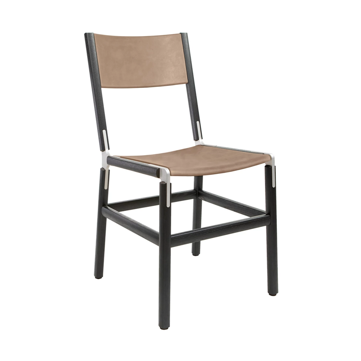 FYRN Mariposa - Charcoal Black, Matte Silver, SN Leather, Seat And Back, Sand 3 FYRN Mariposa - Charcoal Black, Matte Silver, SN Leather, Seat And Back, Sand