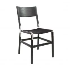 FYRN Mariposa - Charcoal Black, Matte Silver, SN Leather, Seat Only, Coal