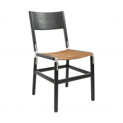FYRN Mariposa - Charcoal Black, Matte Silver, SN Leather, Seat Only, Camel SEATING
