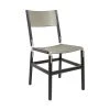 FYRN Mariposa - Charcoal Black, Matte Silver, SN Leather, Seat And Back, Stone SEATING