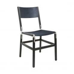 FYRN Mariposa - Charcoal Black, Matte Silver, PVT Leather, Seat And Back, Night SEATING