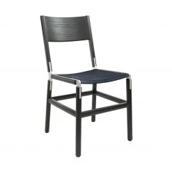 FYRN Mariposa - Charcoal Black, Matte Silver, PVT Leather, Seat Only, Night