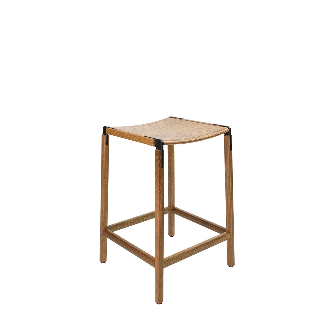 FYRN De Haro Backless Counter Stool Oxidized Oak SEATING 4 FYRN De Haro Backless Counter Stool Oxidized Oak SEATING