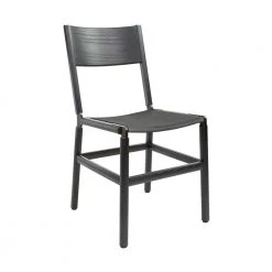 Fyrn Mariposa - Charcoal Black, Black, PVT Leather, Seat Only, Lava SEATING