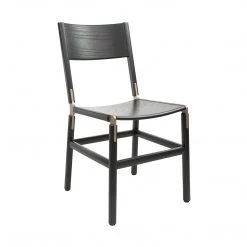 Fyrn SEATING Mariposa - Charcoal Black, Copper Bronze, Wood
