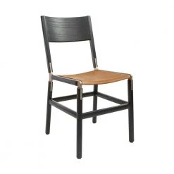 Fyrn Mariposa - Charcoal Black, Copper Bronze, PVT Leather, Seat Only, Camel