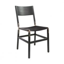 Fyrn SEATING Mariposa - Charcoal Black, Copper Bronze, SN Leather, Seat Only, Coal
