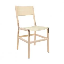 Fyrn SEATING Mariposa - Maple, Copper Bronze, SN Leather, Seat Only, Ivory