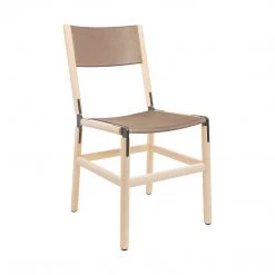 Fyrn SEATING Mariposa - Maple, Graphite, SN Leather, Seat & Back, Sand
