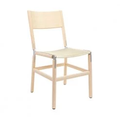 Fyrn Mariposa - Maple, Matte Silver, SN Leather, Seat Only, Ivory