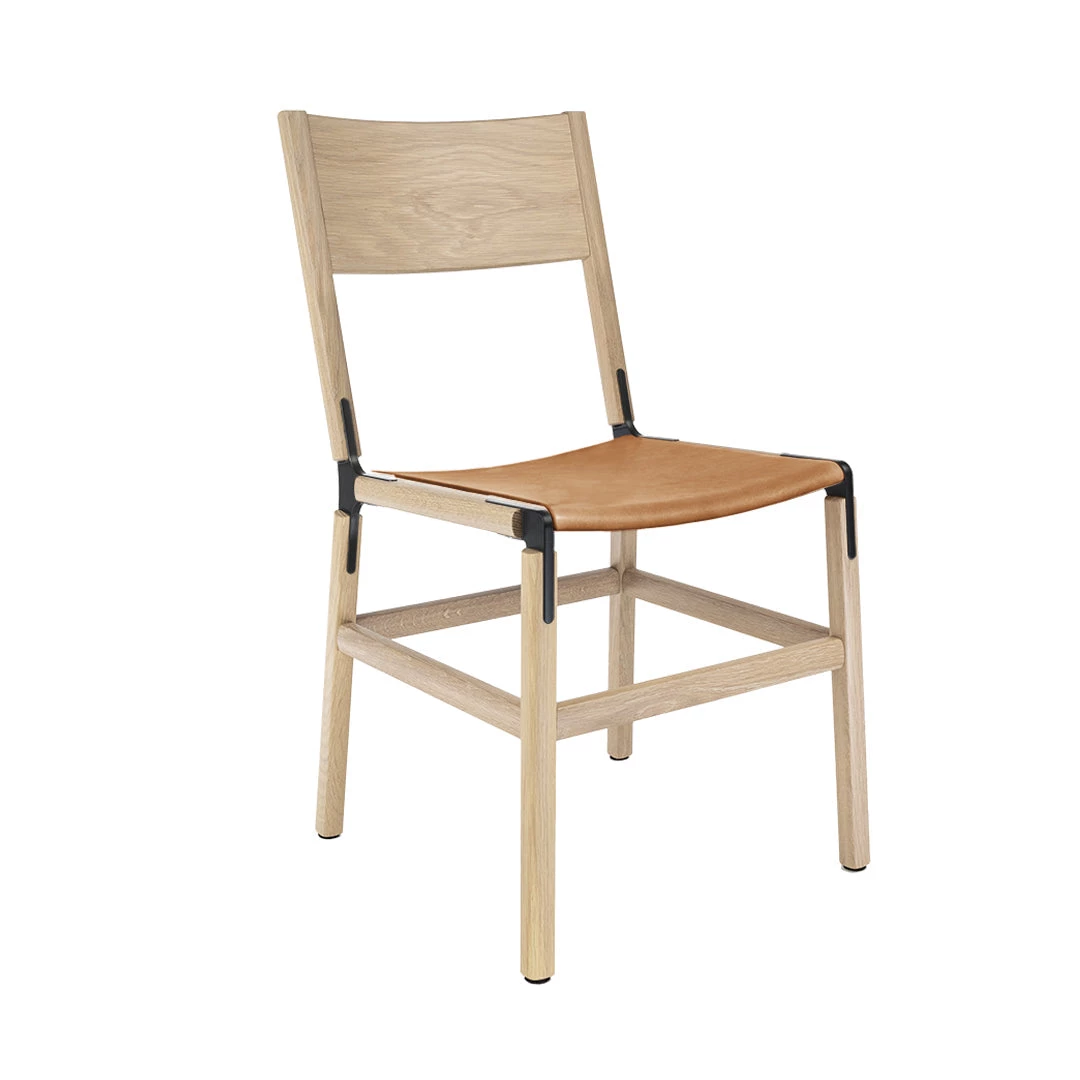 Fyrn SEATING Mariposa - Natural Oak, Black, PVT Leather, Seat Only, Camel 3 Fyrn SEATING Mariposa - Natural Oak, Black, PVT Leather, Seat Only, Camel