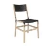 Fyrn SEATING Mariposa - Natural Oak, Black, PVT Leather, Seat & Back, Coal 1 Fyrn SEATING Mariposa - Natural Oak, Black, PVT Leather, Seat & Back, Coal