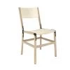 Fyrn Mariposa - Natural Oak, Black, SN Leather, Seat & Back, Ivory