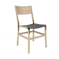 Fyrn Mariposa - Natural Oak, Black, PVT Leather, Seat Only, Lava