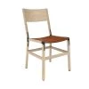 Fyrn SEATING Mariposa - Natural Oak, Black, SN Leather, Seat Only, Rust