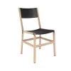 Fyrn SEATING Mariposa - Natural Oak, Copper Bronze, PVT Leather, Seat & Back, Coal