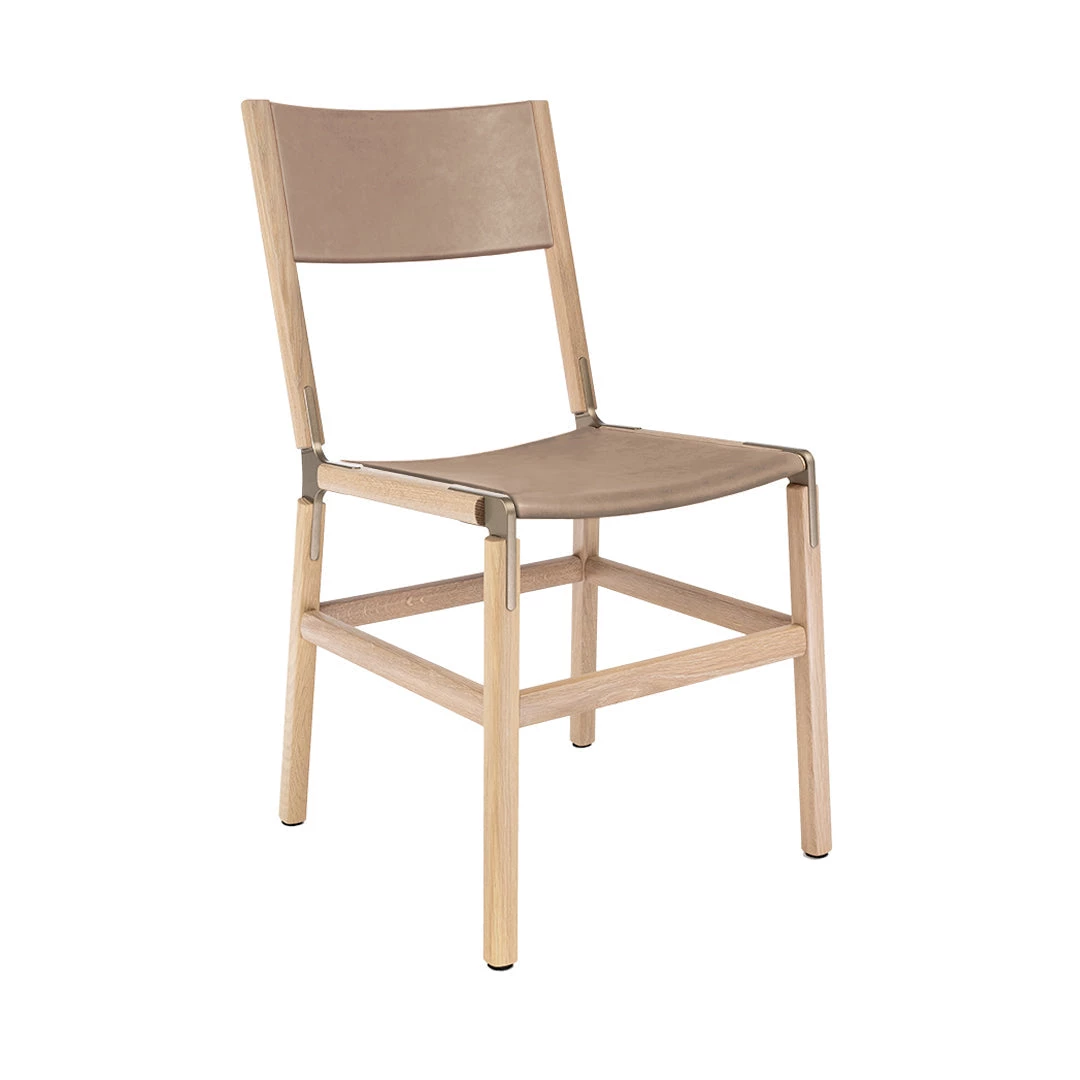 Fyrn SEATING Mariposa - Natural Oak, Copper Bronze, SN Leather, Seat & Back, Sand 3 Fyrn SEATING Mariposa - Natural Oak, Copper Bronze, SN Leather, Seat & Back, Sand
