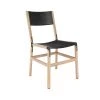 Fyrn Mariposa - Natural Oak, Graphite, PVT Leather, Seat & Back, Coal