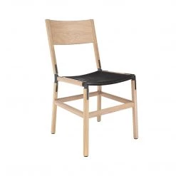 Fyrn SEATING Mariposa - Natural Oak, Graphite, SN Leather, Seat Only, Coal