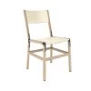 Fyrn SEATING Mariposa - Natural Oak, Graphite, SN Leather, Seat & Back, Ivory