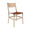 Fyrn SEATING Mariposa - Natural Oak, Graphite, PVT Leather, Seat Only, Rust