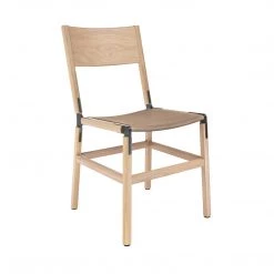 Fyrn SEATING Mariposa - Natural Oak, Graphite, SN Leather, Seat Only, Sand