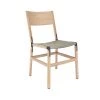 Fyrn Mariposa - Natural Oak, Graphite, SN Leather, Seat Only, Stone