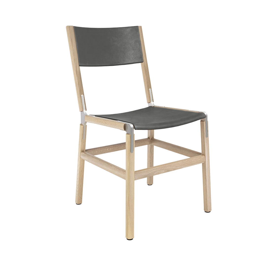 Fyrn SEATING Mariposa - Natural Oak, Matte Silver, PVT Leather, Seat & Back, Lava 3 Fyrn SEATING Mariposa - Natural Oak, Matte Silver, PVT Leather, Seat & Back, Lava