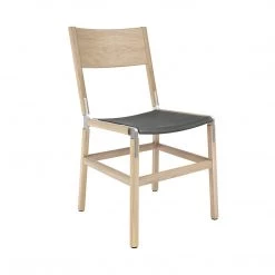 Fyrn Mariposa - Natural Oak, Matte Silver, PVT Leather, Seat Only, Lava SEATING