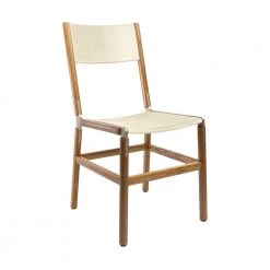 Fyrn SEATING Mariposa - Oxidized Oak, Copper Bronze, SN Leather, Seat And Back, Ivory