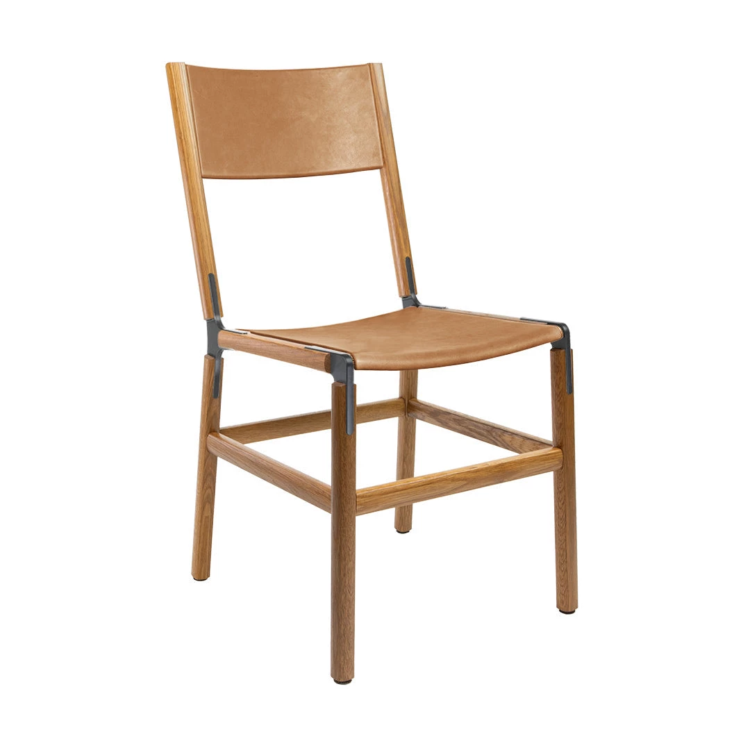 Fyrn SEATING Mariposa - Oxidized Oak, Graphite, PVT Leather, Seat & Back, Camel 3 Fyrn SEATING Mariposa - Oxidized Oak, Graphite, PVT Leather, Seat & Back, Camel