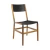 Fyrn SEATING Mariposa - Oxidized Oak, Graphite, SN Leather, Seat & Back, Coal