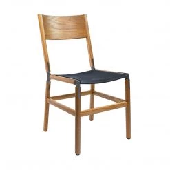 Fyrn SEATING Mariposa - Oxidized Oak, Graphite, PVT Leather, Seat Only, Night