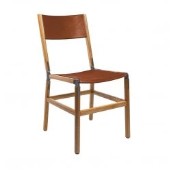 Fyrn Mariposa - Oxidized Oak, Graphite, PVT Leather, Seat & Back, Rust SEATING