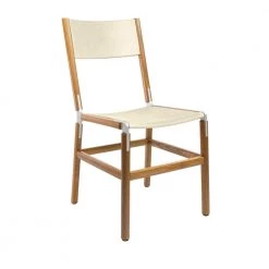 Fyrn Mariposa - Oxidized Oak, Matte Silver, SN Leather, Seat And Back, Ivory SEATING