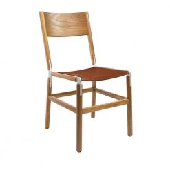 Fyrn Mariposa - Oxidized Oak, Matte Silver, SN Leather, Seat Only, Rust SEATING