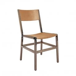 Fyrn Mariposa - Black Walnut, Black, PVT Leather, Seat & Back, Camel