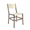 Fyrn SEATING Mariposa - Black Walnut, Black, SN Leather, Seat & Back, Ivory