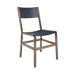 Fyrn SEATING Mariposa - Black Walnut, Graphite, SN Leather, Seat & Back, Night