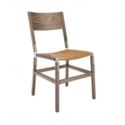 Fyrn Mariposa - Black Walnut, Matte Silver, PVT Leather, Seat Only, Camel SEATING