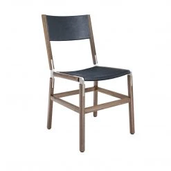 Fyrn SEATING Mariposa - Black Walnut, Matte Silver, SN Leather, Seat & Back, Night