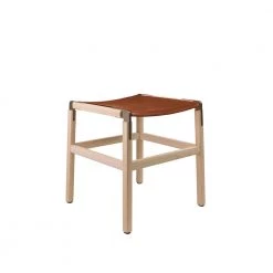 Fyrn SEATING Shorty - Maple, Copper Bronze, PVT Leather, Seat Only, Rust